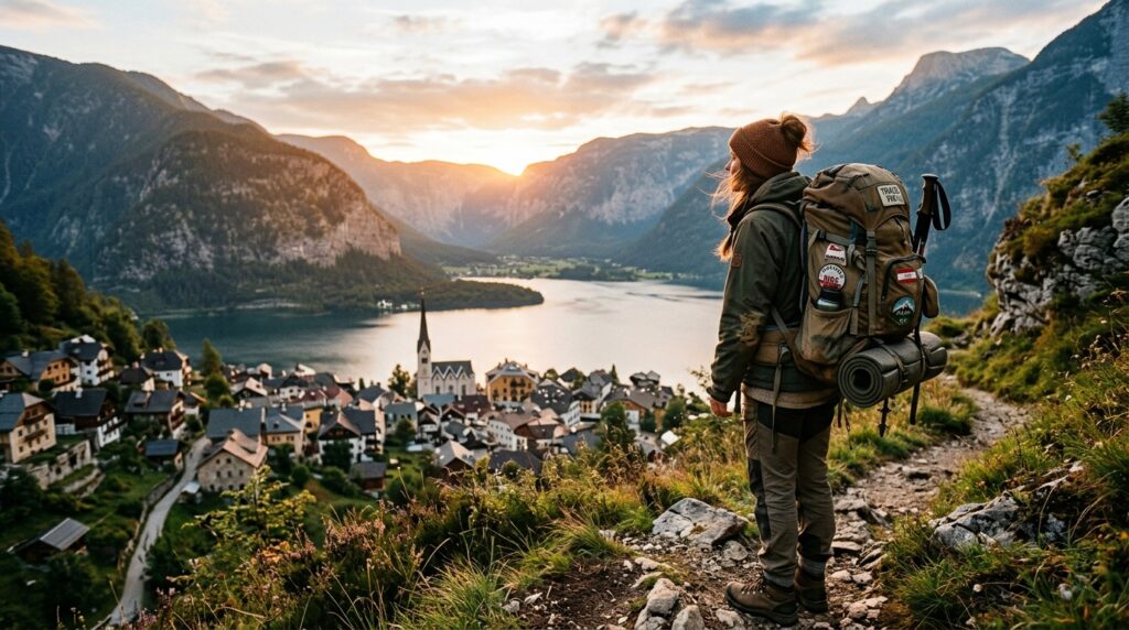 backpacker overlooking european … 202606252336