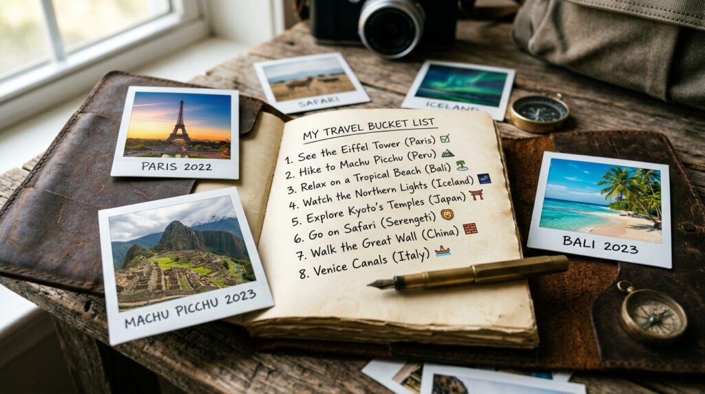 travel bucket list journal polar… 202606261950